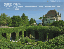 Tablet Screenshot of jardin5sens.net